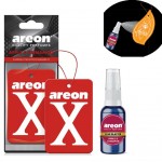 Areon 30ml Blue Blaster ve Areon X Apple Cinnamon Oto Araç Kokuları 2 Adet