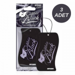 Areon Captain Black Black Crystal Oto Araç Kokusu 3 Adet