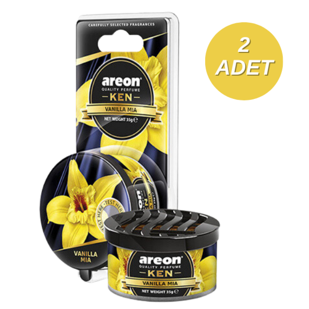 Areon Ken Blister Vanilla Mia Bardaklık Oto Araç Kokusu 2 Adet