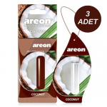 Areon Liquid 5ml Coconut Oto Araç Kokusu 3 Adet