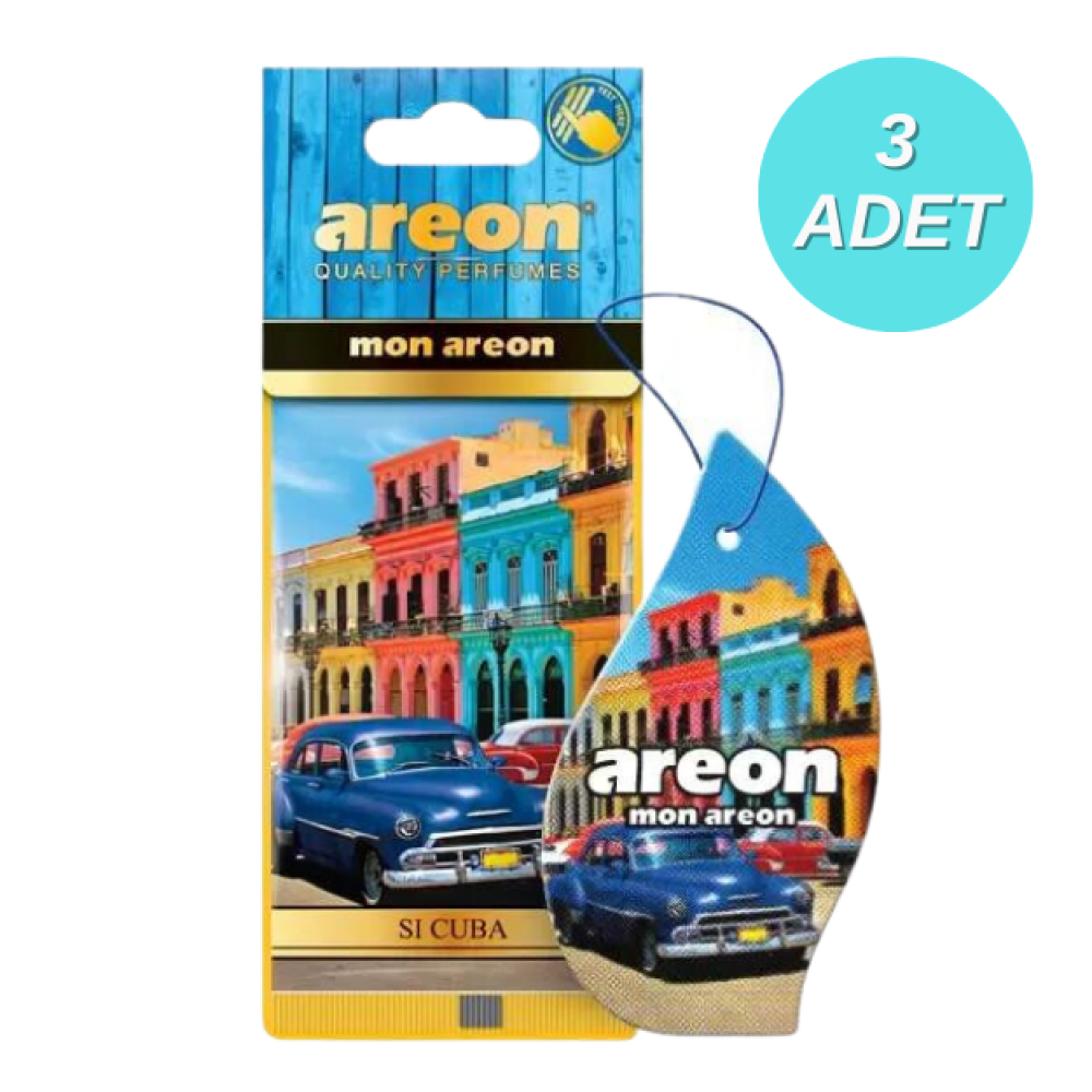 Areon Lux Si Cuba Oto Araç Kokusu 3 Adet