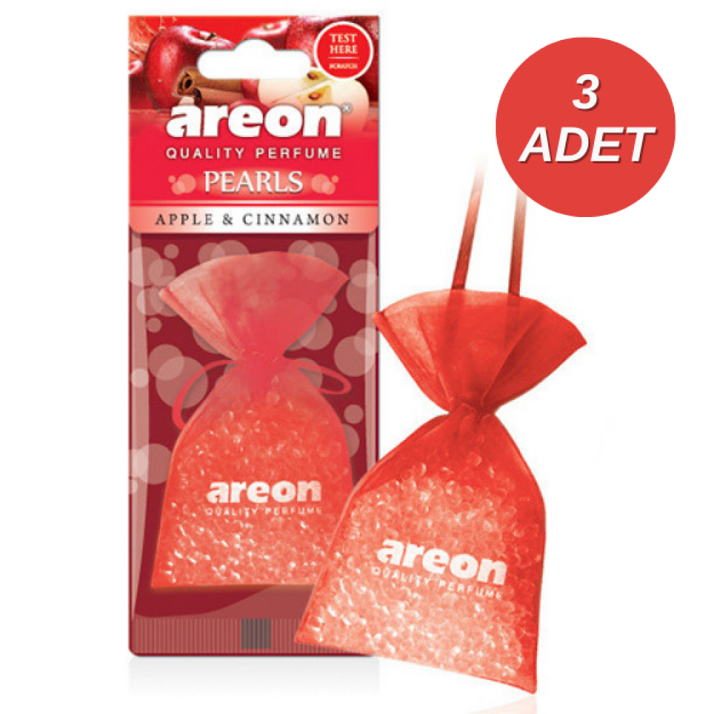 Areon Pearls Apple Cinnamon Oto Araç Kokusu 3 Adet
