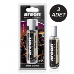 Areon Perfume 35ml Blister Black Crystal Sprey Oto Araç Kokusu 3 Adet