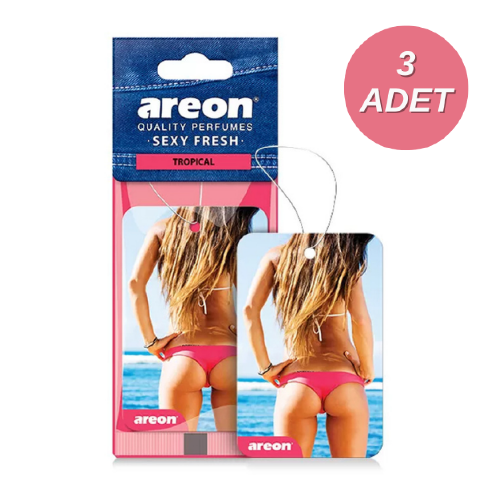 Areon Sexy Fresh Tropical Oto Araç Kokusu 3 Adet