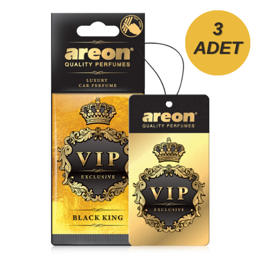 Areon Vip Black King Oto Araç Kokusu 3 Adet
