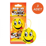 Areon Smile Dry Coconut Oto Araç Kokusu 3 Adet