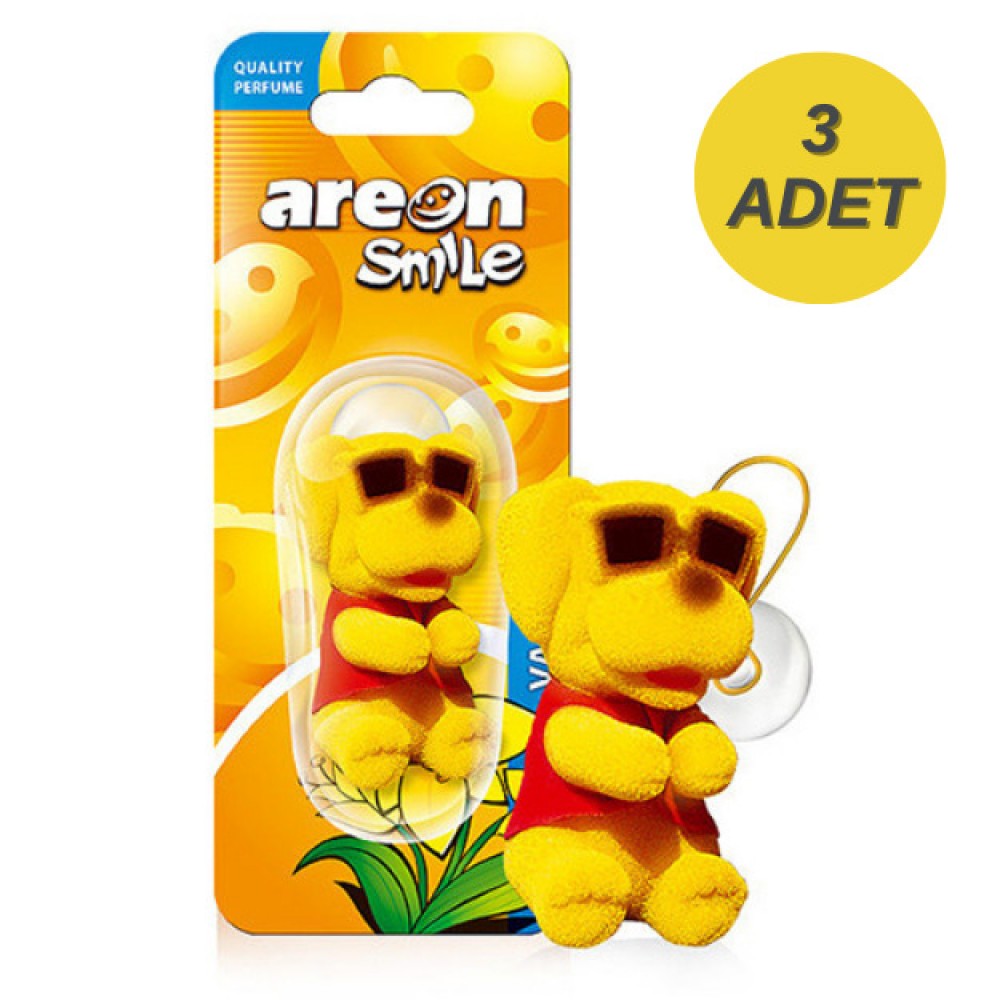 Areon Smile Vanilla Oto Araç Kokusu 3 Adet
