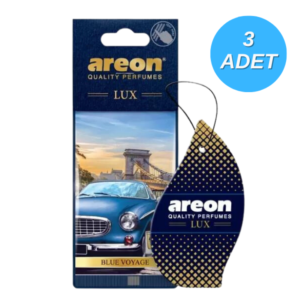 Areon Lux Blue Voyage Oto Araç Kokusu 3 Adet