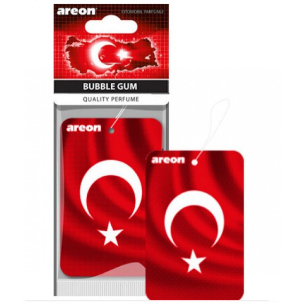Areon Türk Bayrağı Bubble Gum Oto Araç Kokusu