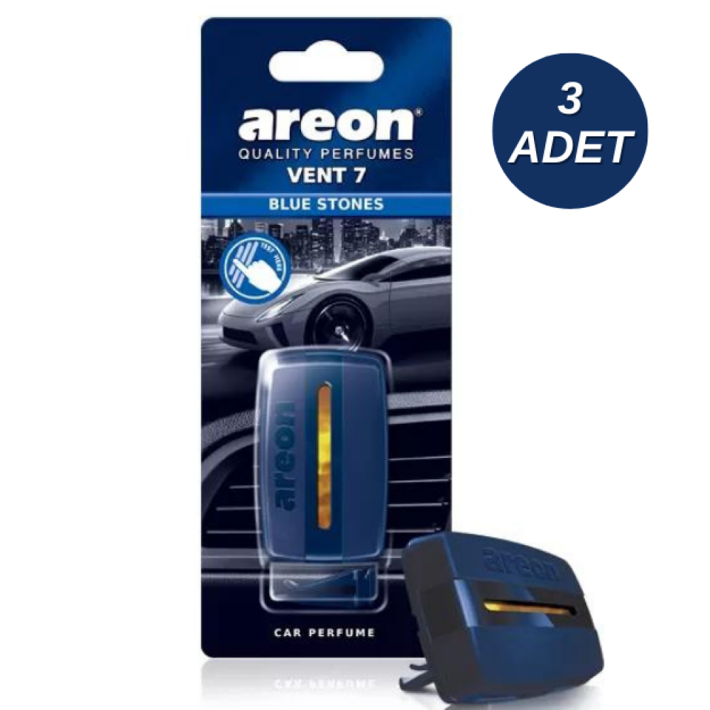 Areon Vent 7 Blue Stones Araç Klima Kokusu 3 Adet
