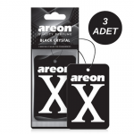 Areon X Black Crystal Siyah Oto Araç Kokusu 3 Adet