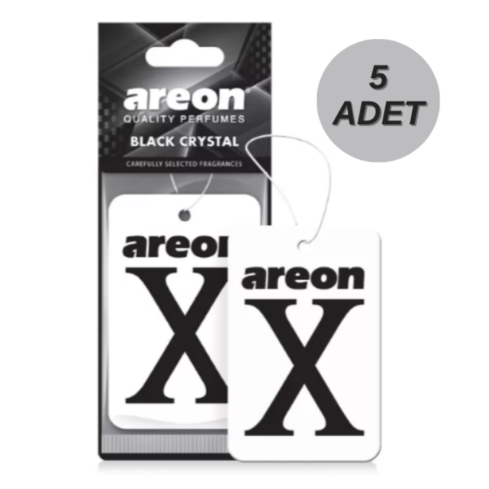 Areon X Black Crystal Beyaz Oto Araç Kokusu 5 Adet