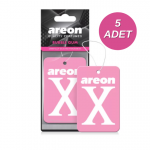 Areon X Bubble Gum Pembe Oto Araç Kokusu 5 Adet