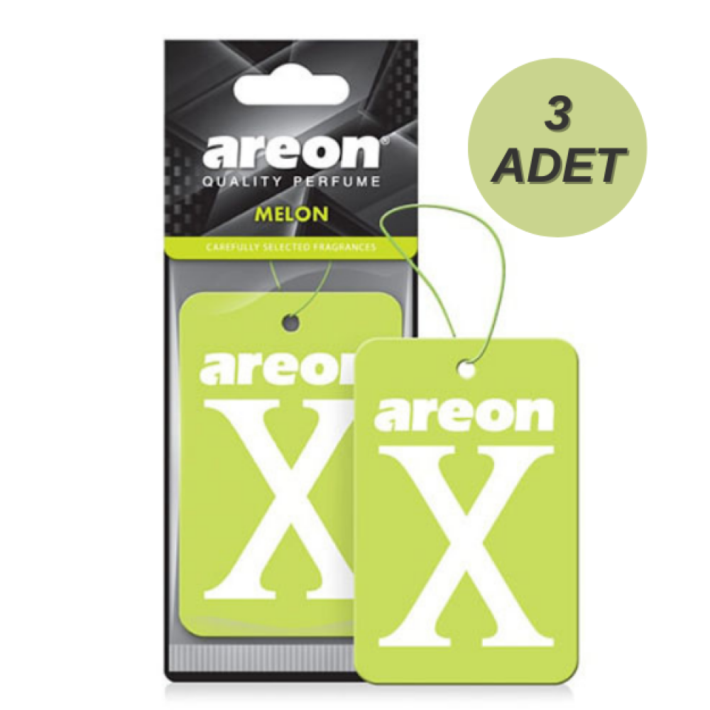 Areon X Melon Yeşil Oto Araç Kokusu 3 Adet