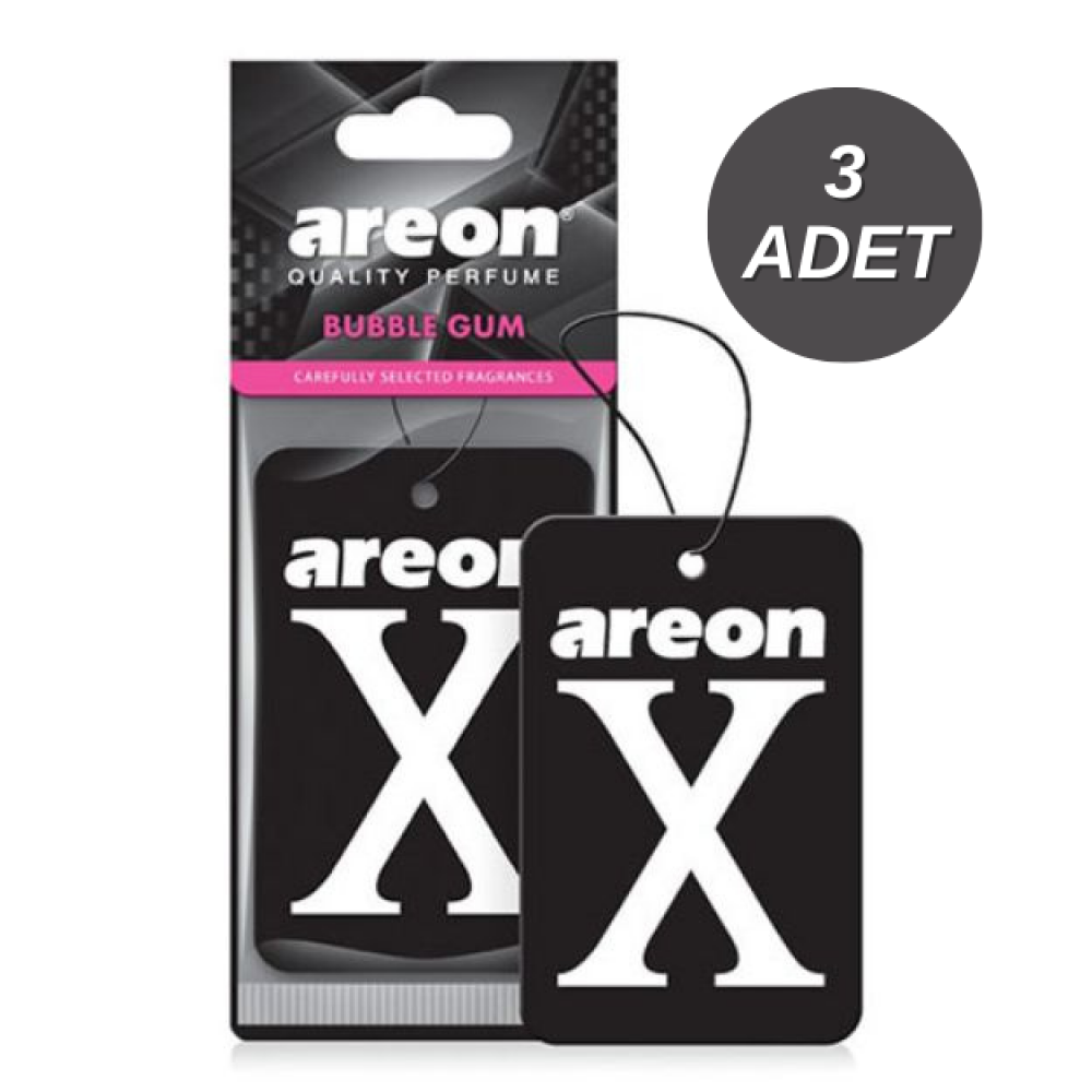Areon X Bubble Gum Siyah Oto Araç Kokusu 3 Adet