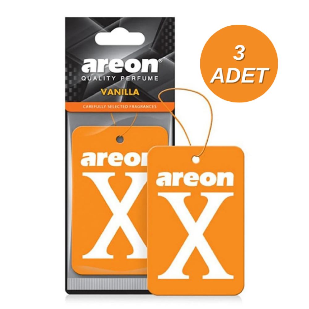 Areon X Vanilla Turuncu Oto Araç Kokusu 3 Adet