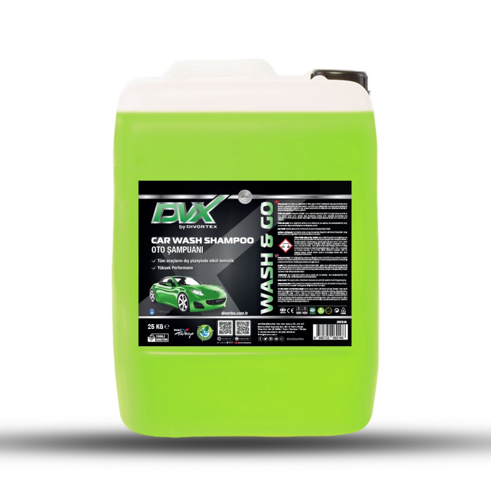 Divortex Wash & Go Oto Şampuanı 25 Kg.