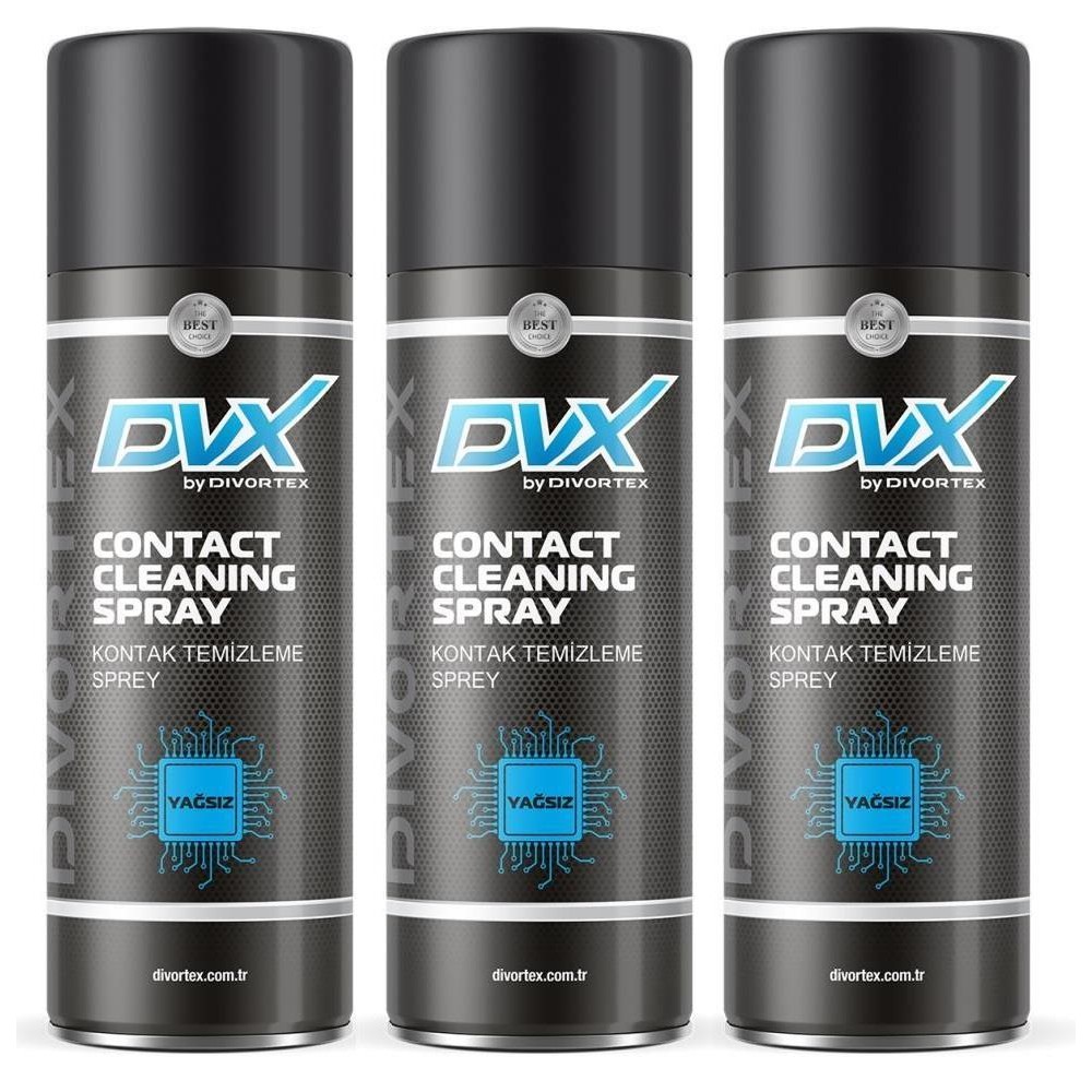 Divortex Yağsız Kontak Temizleme Spreyi 400 Ml. X 3 Adet