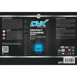 Divortex Yağsız Kontak Temizleme Spreyi 400 Ml. X 3 Adet