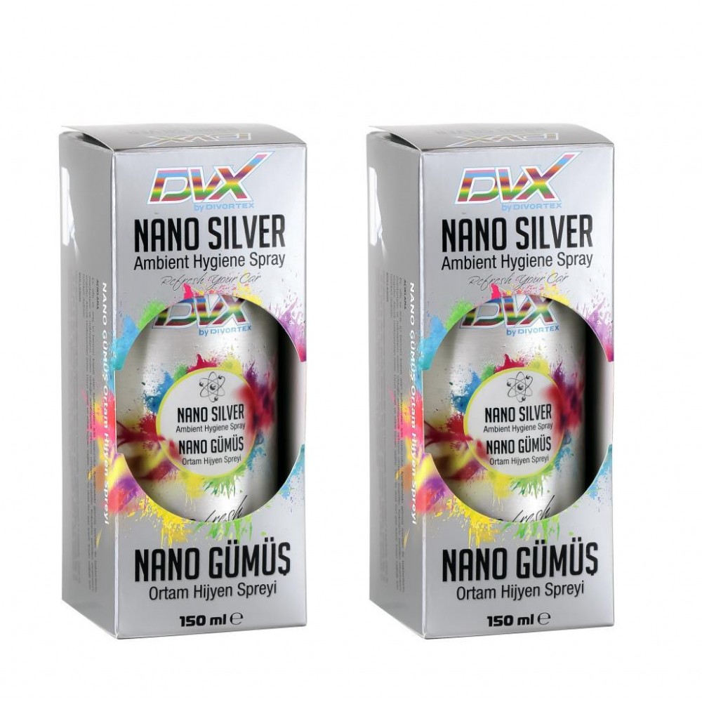 DVX Nano Gümüş Ortam Hijyen Spreyi Parfümlü 150 ml x 2