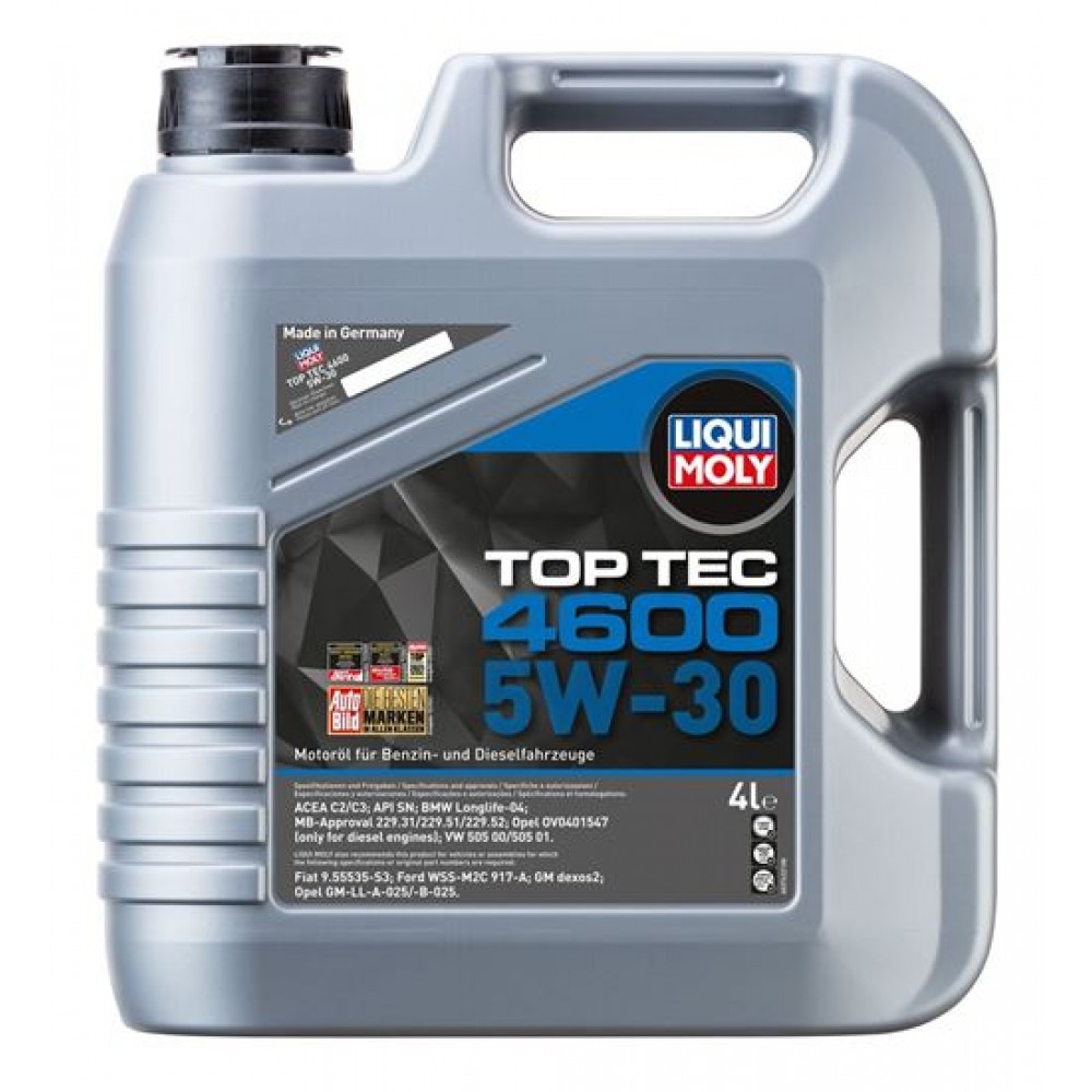 Liqui Moly Top Tec 4600 5W-30 Motor Yağı 4 LT 3763