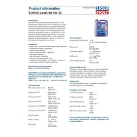 Liqui Moly Synthoil Longtime 0W-30 Motor Yağı 5 Litre 8977