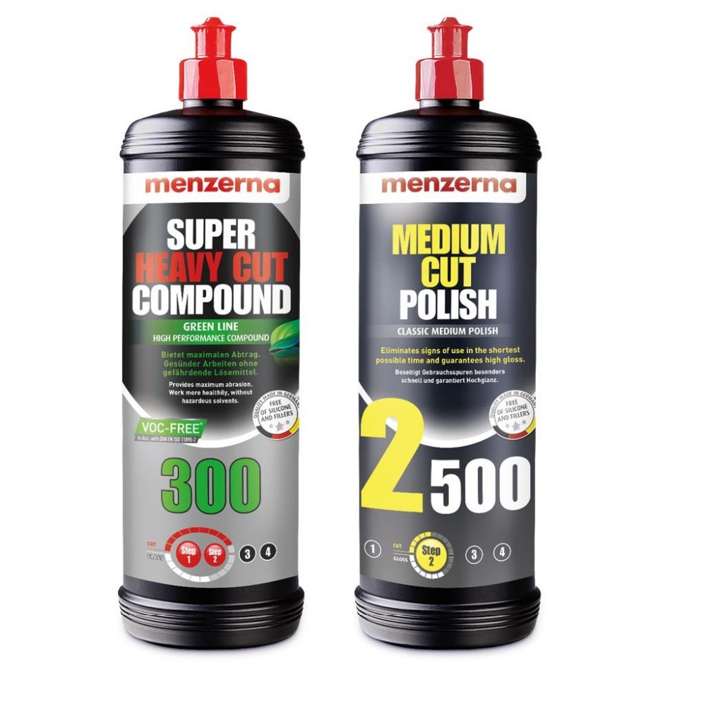 Menzerna Süper Pasta İnce Çizik Hare Alma Seti 2 x 1000 ml.